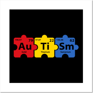 Autism (Au-Ti-Sm) Periodic Elements Spelling Posters and Art